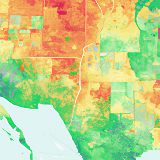 מפה צבעונית של ארצות הברית המדגישה שווקי נדל"ן שונים למגורים.